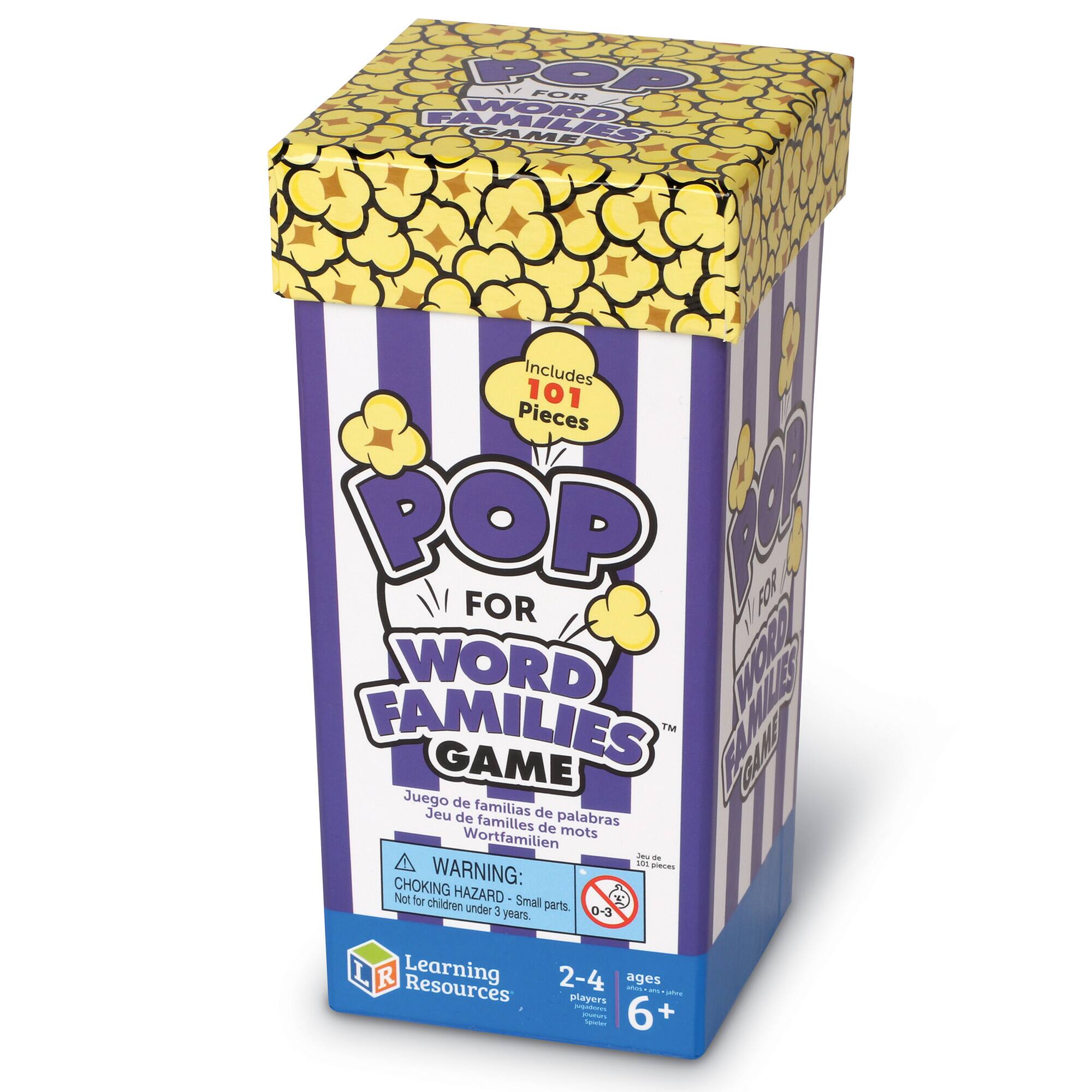Learning Resources Pop for Word Families Game